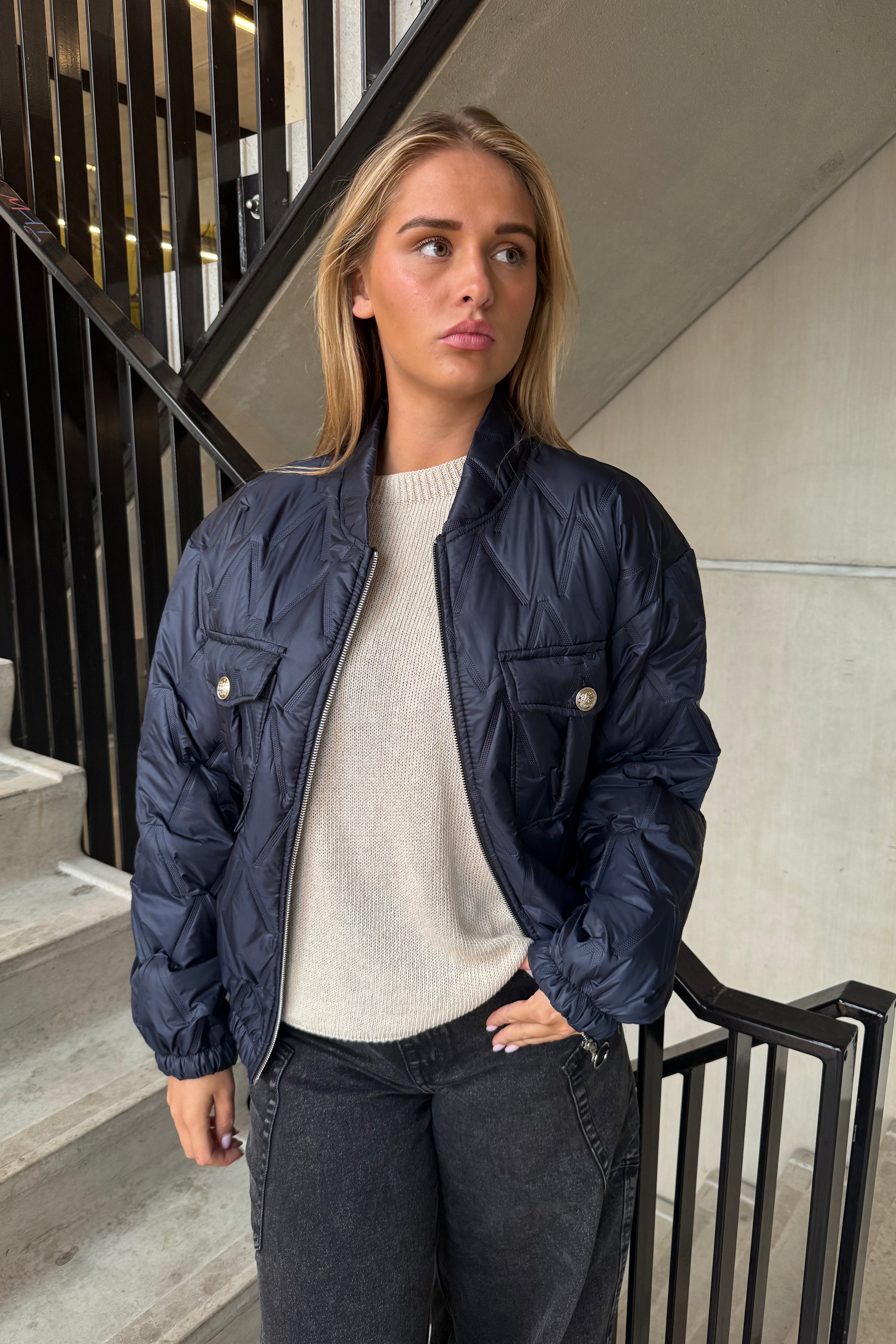 Bomber Jasje Lexi Donker Blauw