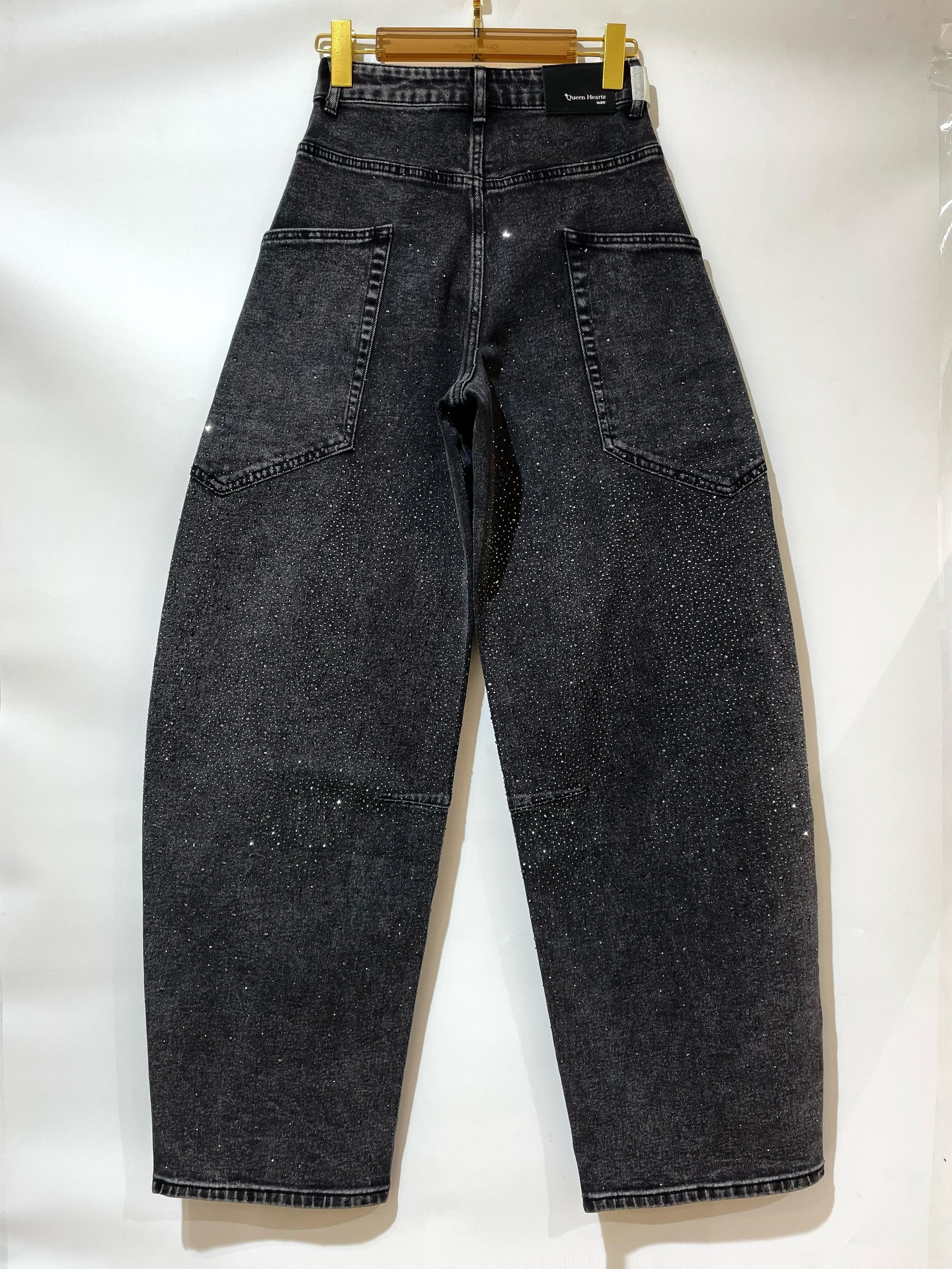 Queen hearts jeans stone grey