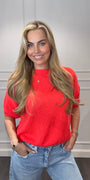 Mandy Jane Top Tangerine