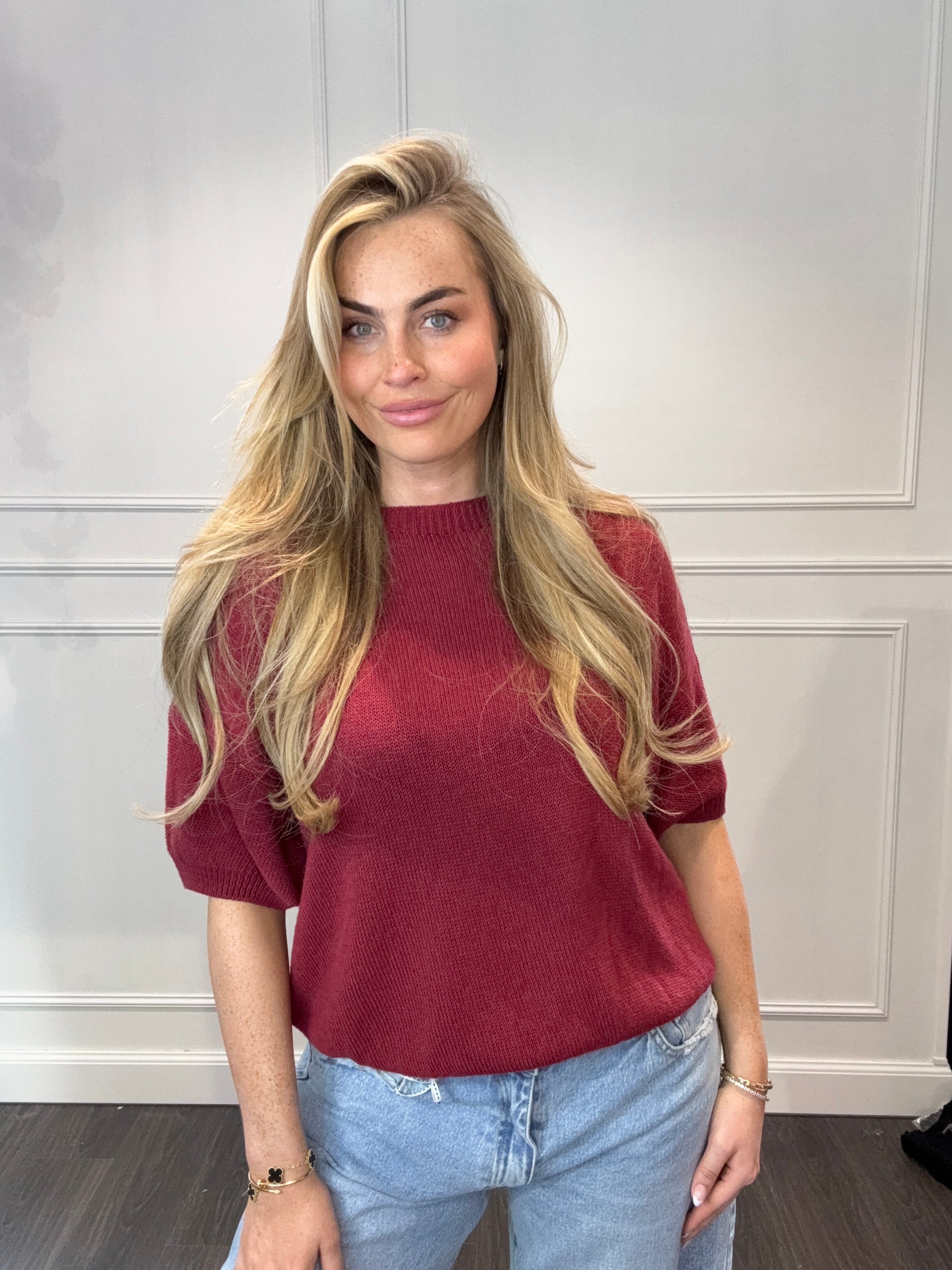 Mandy Jane Top Bordeaux