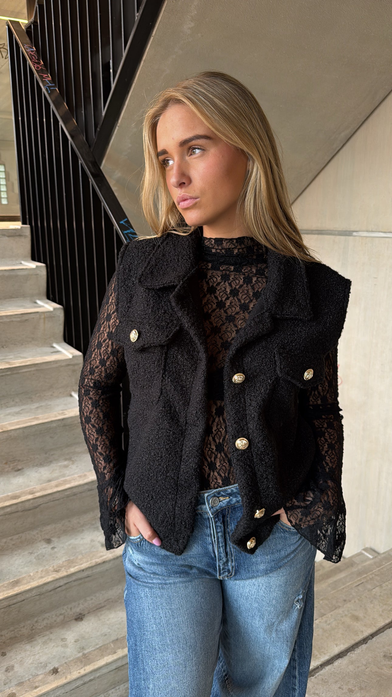 Spencer / Gilet Soft Zwart