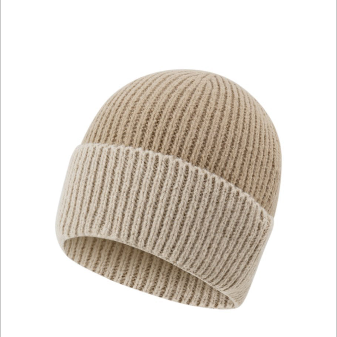 Beanie Duo Tone Beige- Zand