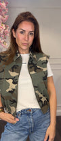 Ambika Army Gilet Met Rits
