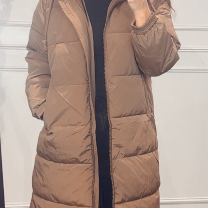 Gewatteerde Jas Camel Lang