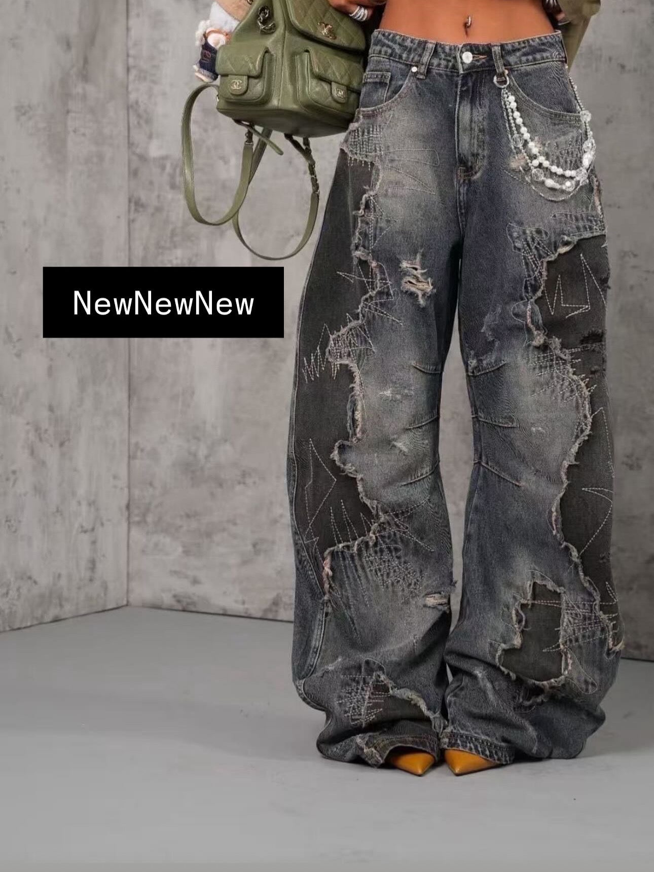 Jeans balloon Grey Land