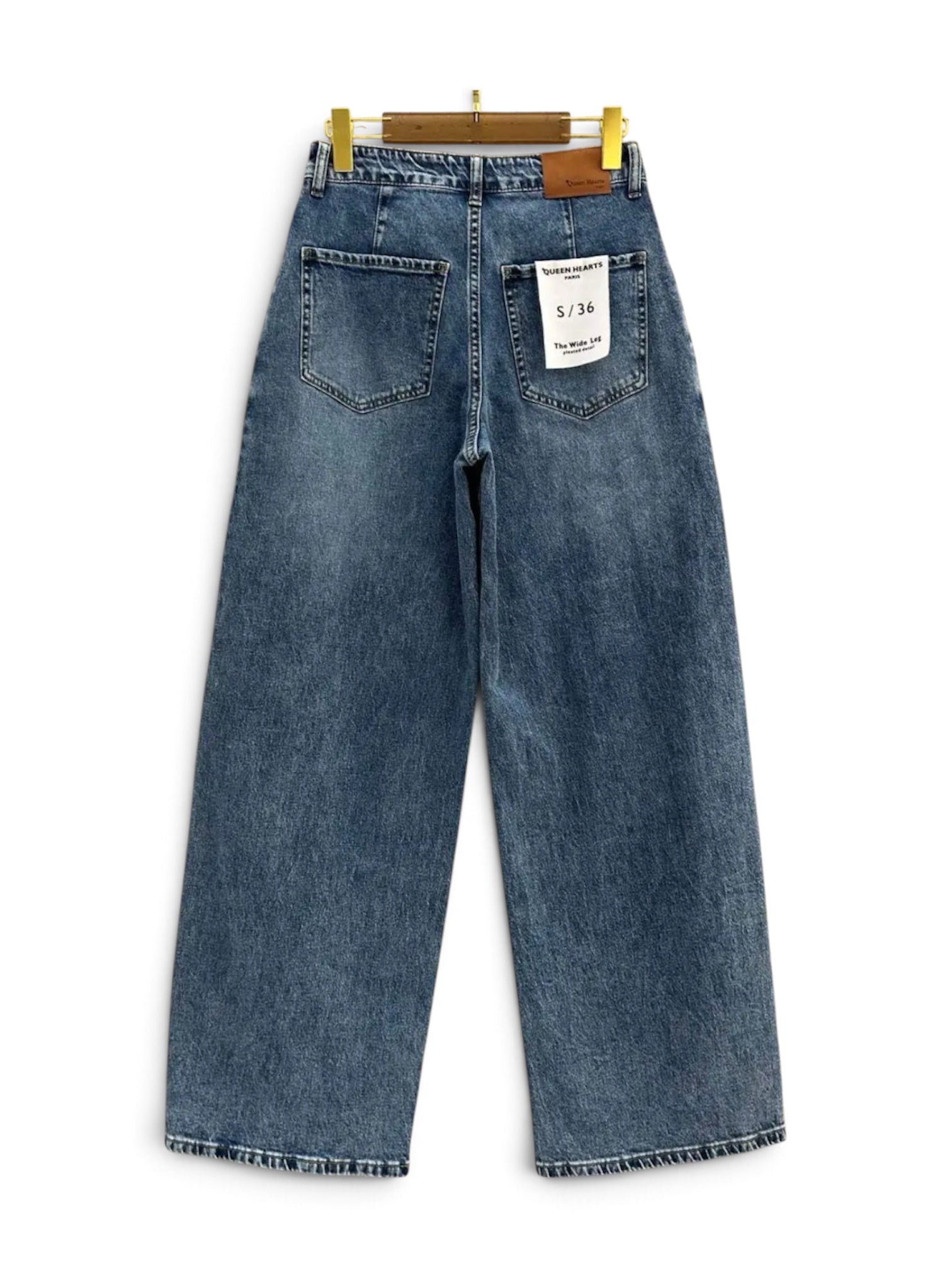 Queen Hearts Jeans W3916 Blue