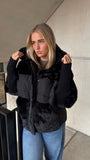Jas Duo Fake Fur Zwart