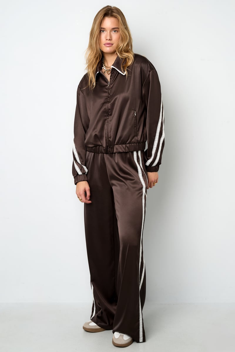 Satin Look Sporty Jacket