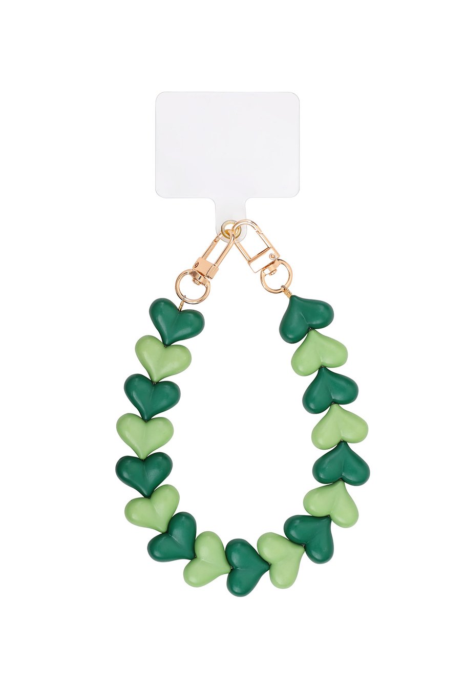Phone Cord Hartjes Duo- Tone Groen