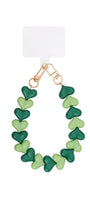 Phone Cord Hartjes Duo- Tone Groen