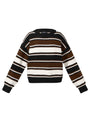 Polyester fiber (polyester) Knit sweaters Stripes Casual Fall/Winter  Clothes