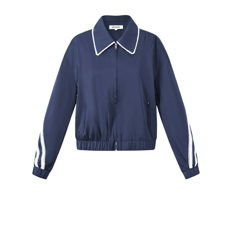 Satin Look Sporty Jacket