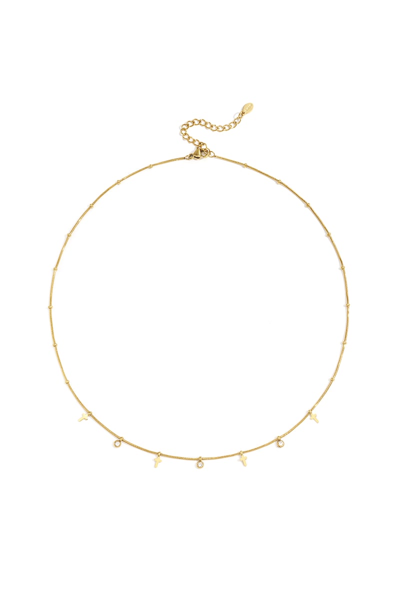 Stainless Steel Chain Necklaces Cross Casual Daily Simple Series Women's jewelry
