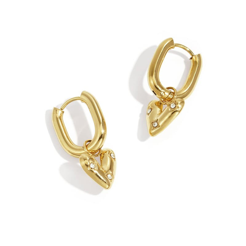 Stainless Steel Drop Earrings Heart Casual Daily Simple Series Women's jewelry