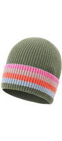 Multi color striped hat