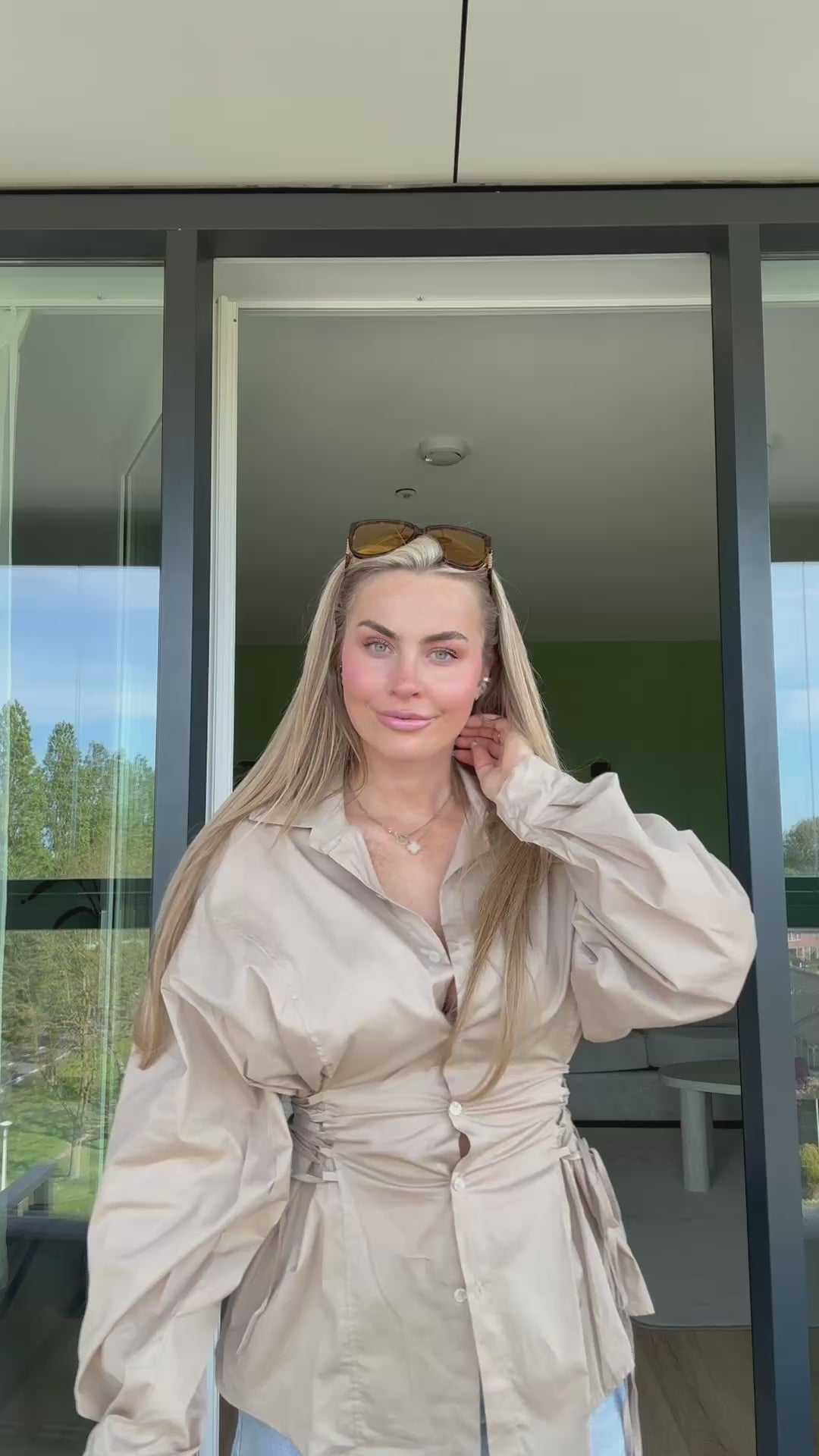 Blouse Rope Beige